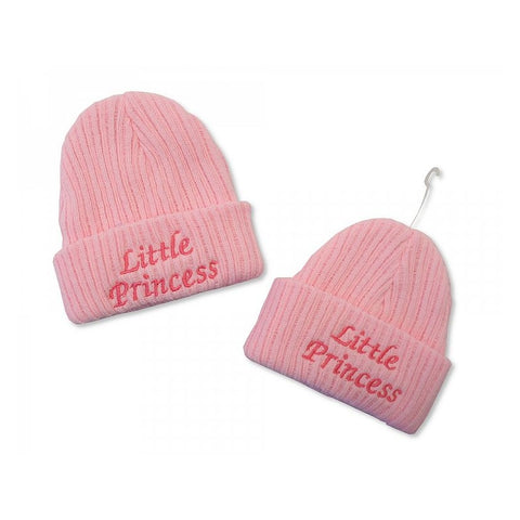 baby  girl  pink  knitted  hat