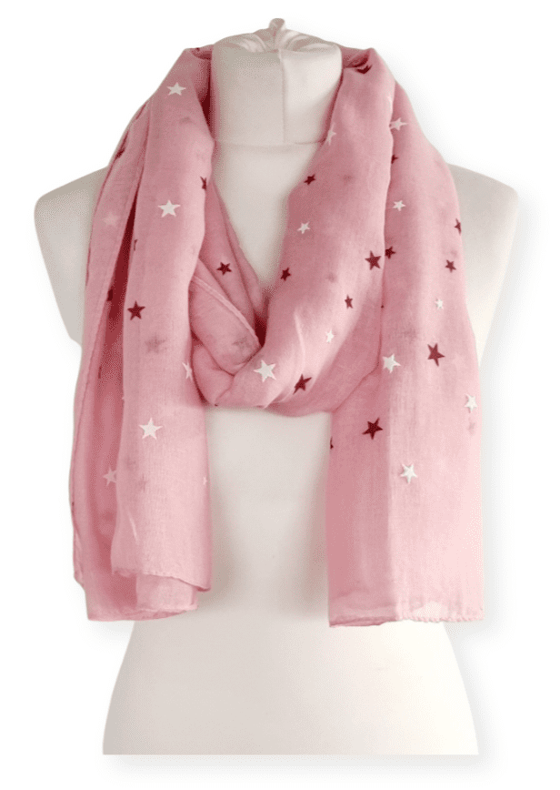 Ladies Stars Print Scarf  TR6586